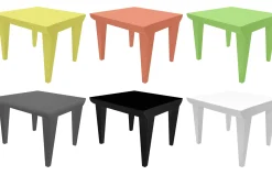 Table Basse Bubble Club Plastique Gris / 51 X 51 Cm - Kartell