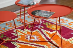 Table Basse Cocotte Metal Vert / L 55 X H 43,5 Cm - Plateau Amovible - Fermob