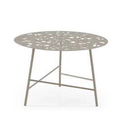 Table Basse Ezou Metal Gris / O 61 Cm - Metal Perfore - Cinna
