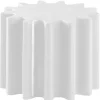 Table Basse Gear Plastique Blanc / Pouf - Version Laquee - O 55 X H 43 Cm - Slide