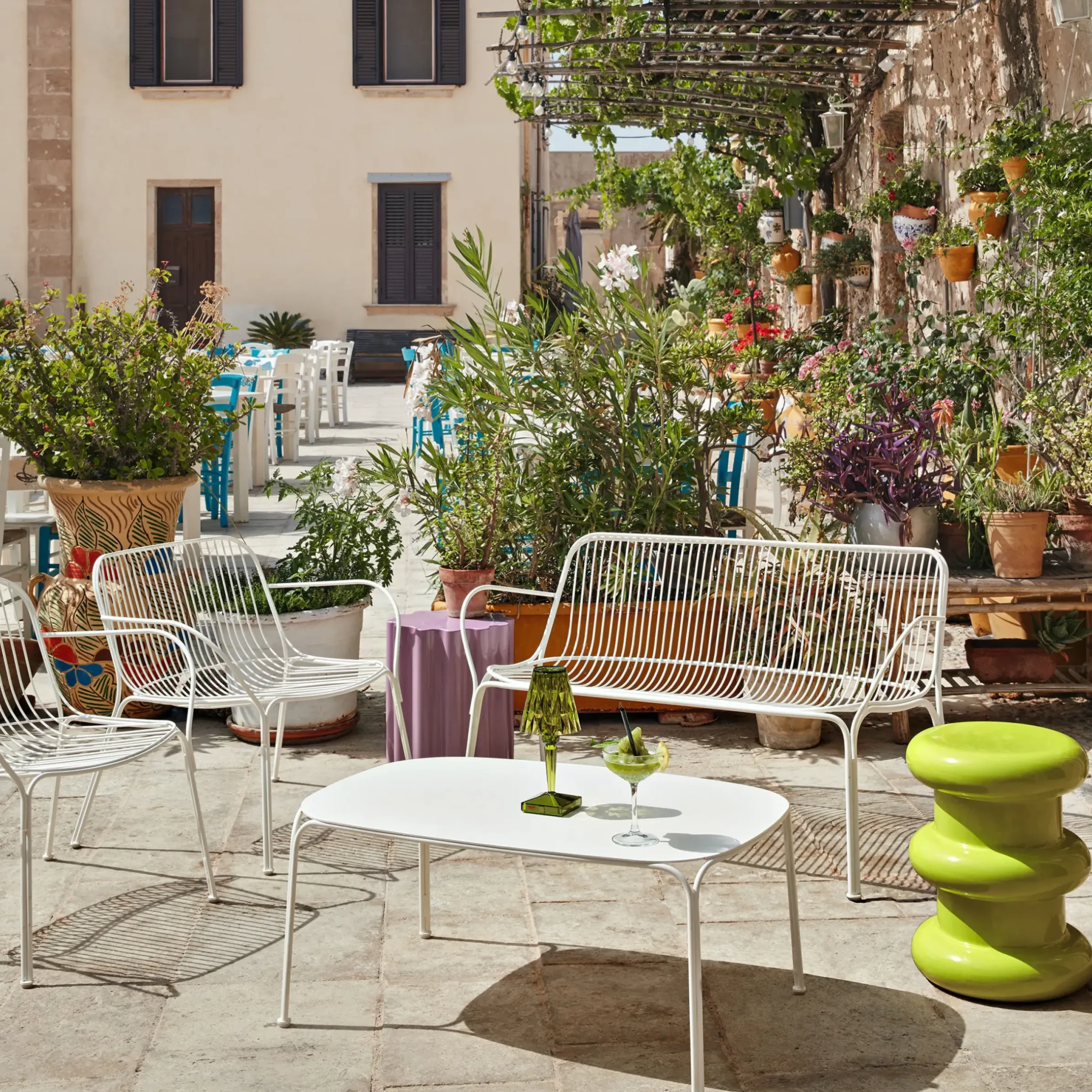 Table Basse Hiray Metal/ Metal - 90 X 59 Cm - Kartell