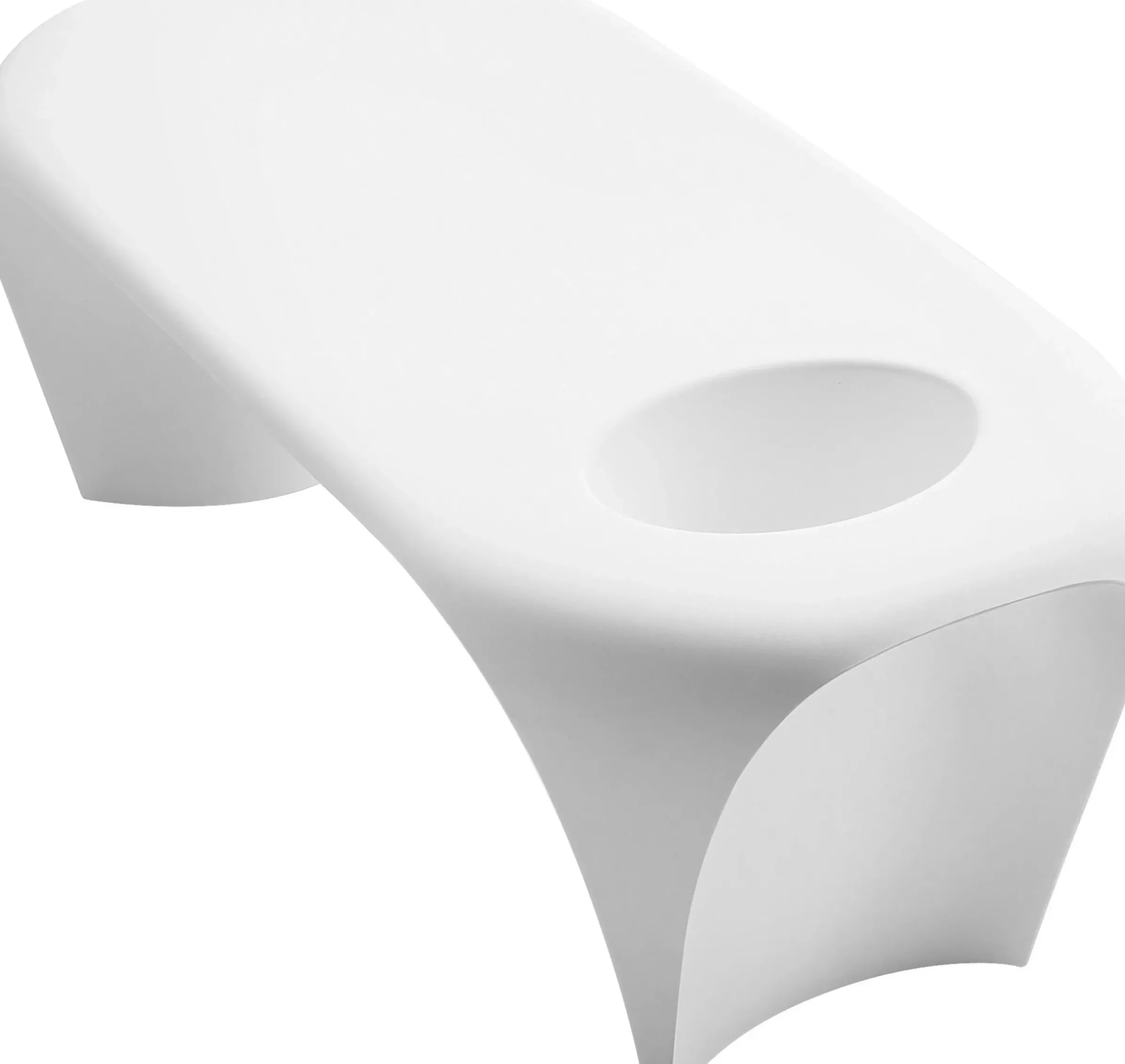 Table Basse Lumineuse Lily Plastique/ Led Rvb - Bac A Glace Integre - Myyour