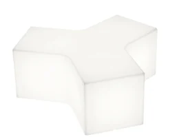 Table Basse Lumineuse Ypsilon Outdoor Plastique / Pouf - L 120 Cm - Slide