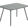 Table Basse Luxembourg Kid Metal Gris / Table Enfant - 75 X 55 Cm - Fermob
