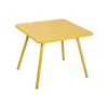 Table Basse Luxembourg Kid Metal Jaune / Table Enfant - 57 X 57 Cm - Fermob