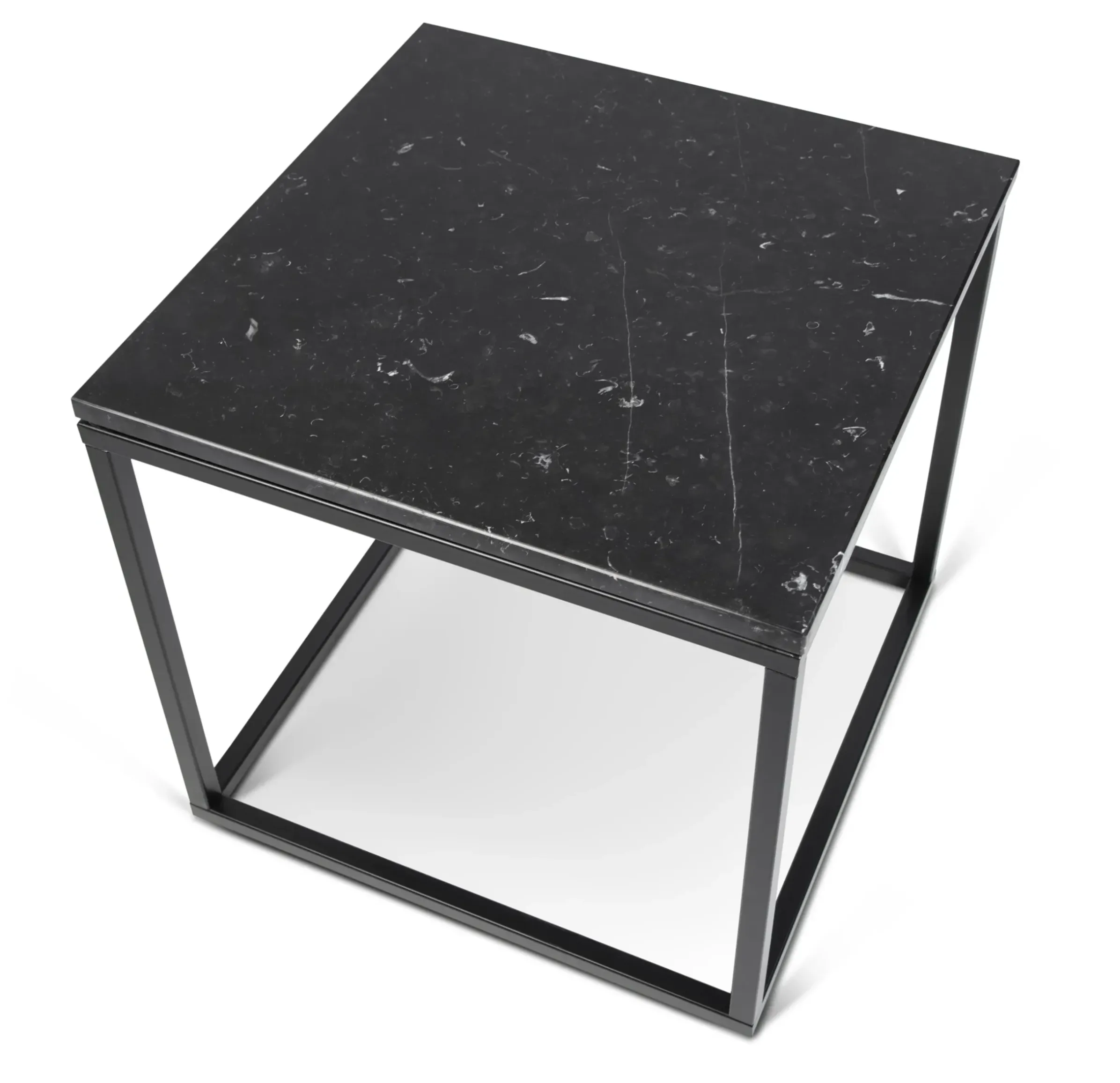 Table Basse Marble Pierre / Marbre - 50 X 50 X H 47 Cm - Pop Up Home