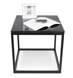 Table Basse Marble Pierre / Marbre - 50 X 50 X H 47 Cm - Pop Up Home