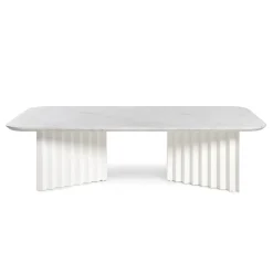 Table Basse Plec Large Pierre/ Marbre - 115 X 60 X H 30 Cm - Rs Barcelona