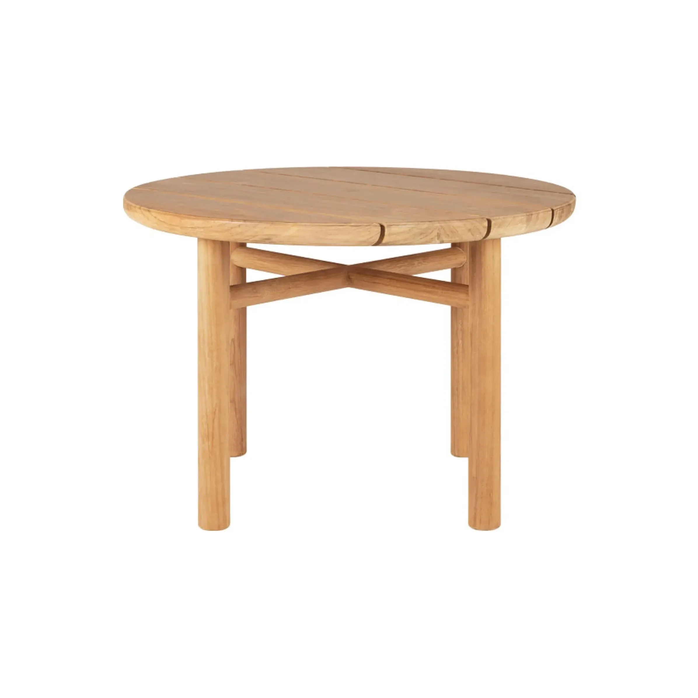 Table Basse Quatro Outdoor Bois Naturel / O 68 X H 42 Cm - - Ethnicraft