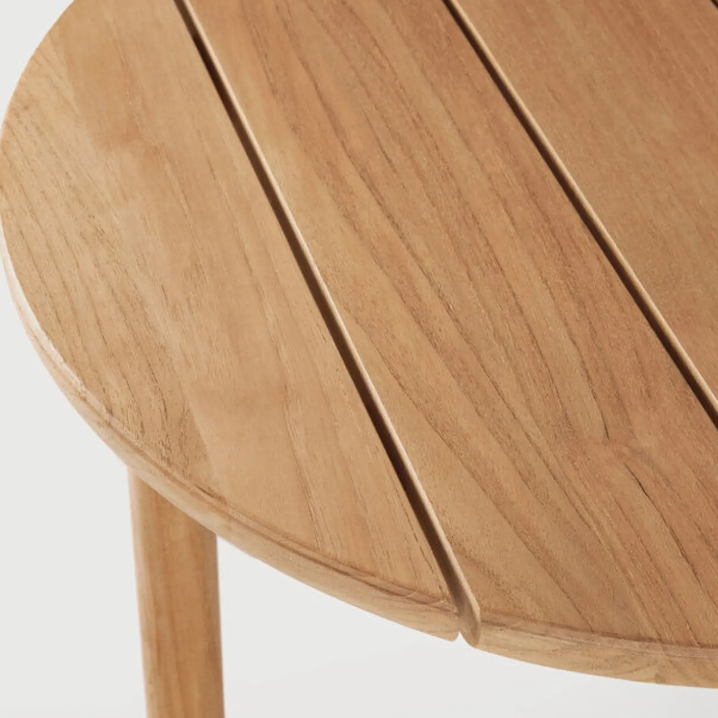Table Basse Quatro Outdoor Bois Naturel / O 68 X H 42 Cm - - Ethnicraft