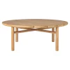 Table Basse Quatro Outdoor Bois Naturel / O 95 X H 35 Cm - - Ethnicraft