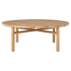 Table Basse Quatro Outdoor Bois Naturel / O 95 X H 35 Cm - - Ethnicraft