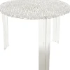 Table Basse T-Table Alto Plastique Transparent / O 50 X H 44 Cm - Kartell