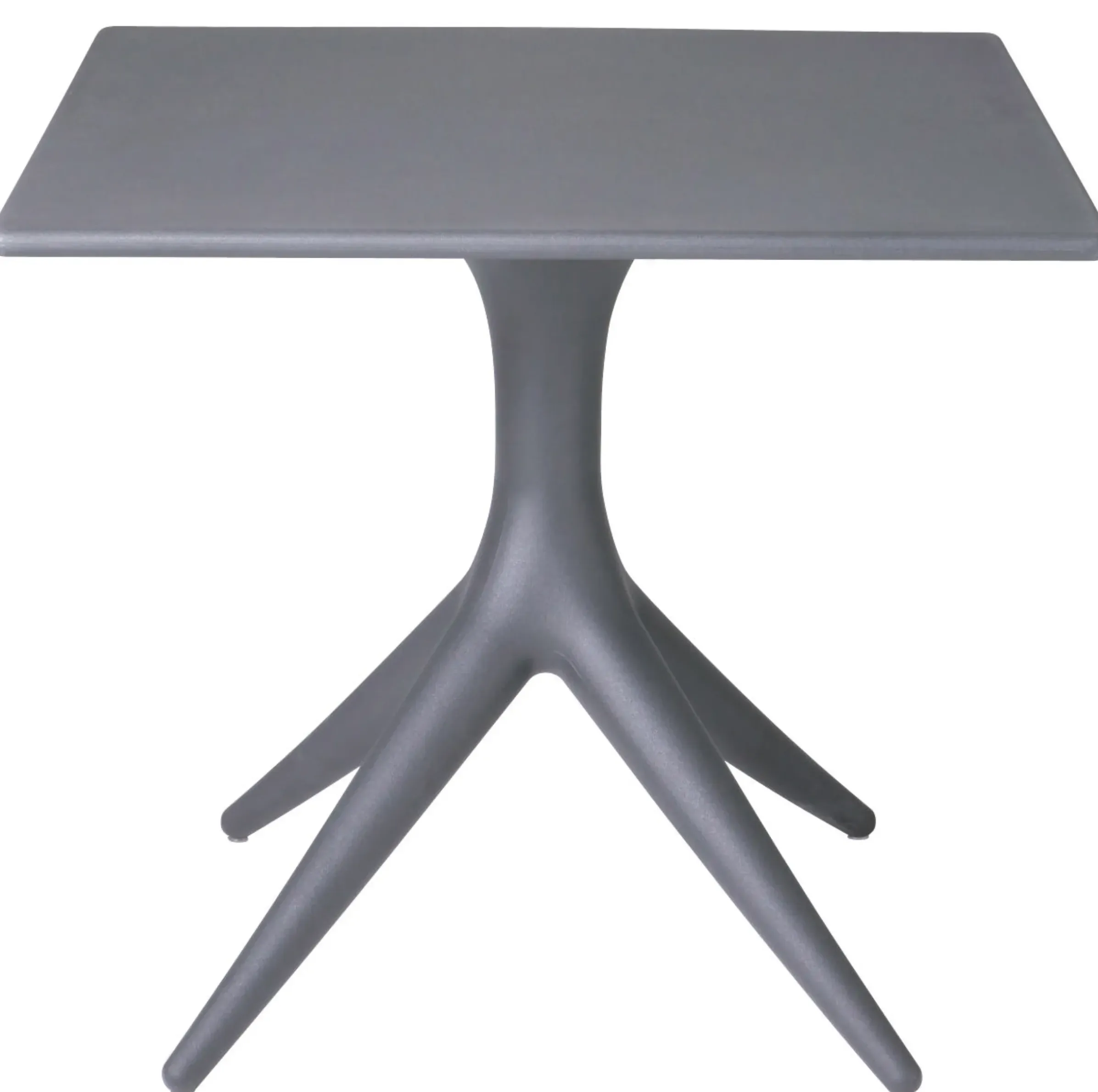 Table Carree App Plastique Gris Noir / 80 X 80 Cm - Driade