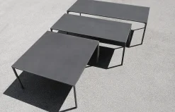 Table Carree Boiacca Pierre / 140 X 140 Cm - Beton - Kristalia