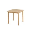 Table Carree Pevero Bois Naturel / 80 X 80 Cm - - Unopiu