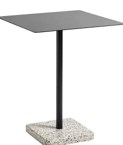 Table Carree Terrazzo Metal Pierre Noir / 60 X 60 Cm - Hay