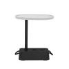 Table D'Appoint Brick Plastique Gris / 56 X 39 X H 63,5 Cm - Plateau Rotatif - Fatboy