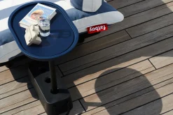 Table D'Appoint Brick Plastique Gris / 56 X 39 X H 63,5 Cm - Plateau Rotatif - Fatboy