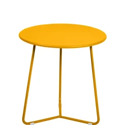 Table D'Appoint Cocotte Metal Jaune / Tabouret - O 34 X H 36 Cm - Fermob