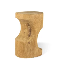 Table D'Appoint Double Arch/ Table D'Appoint - Bois Sculpte Main - Pols Potten