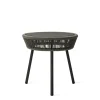 Table D'Appoint Loop Plastique Gris / Cordage Polyethylene Tisse Main - O 51 Cm - Vincent Sheppard
