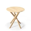 Table D'Appoint Mikado Bois Naturel / Massif - O 50 Cm - Ethnicraft