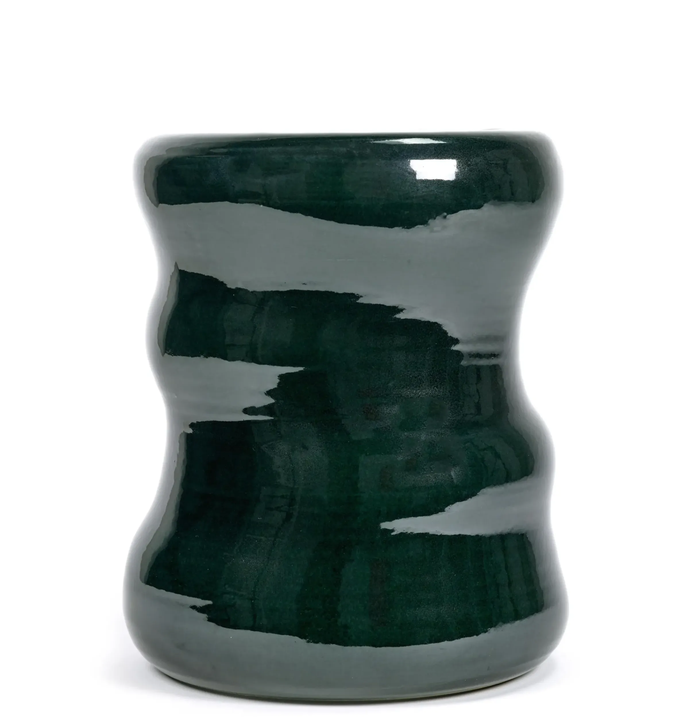 Table D'Appoint Pawn Organic Ceramique Vert / Tabouret - Serax
