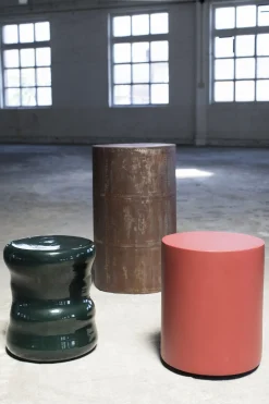 Table D'Appoint Pawn Organic Ceramique Vert / Tabouret - Serax