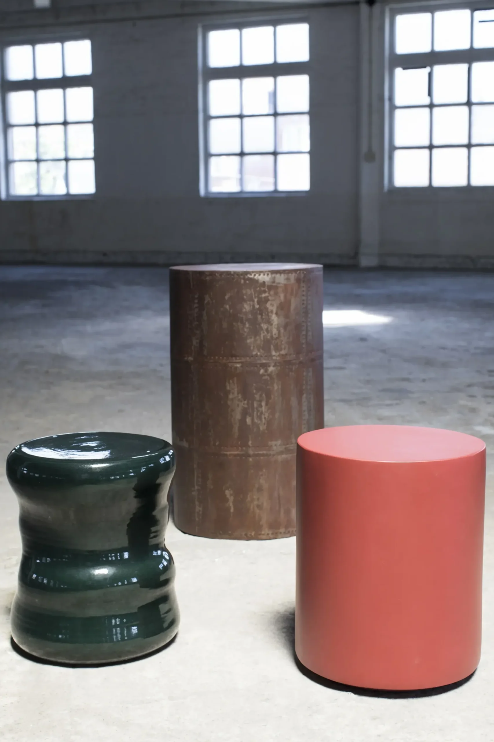 Table D'Appoint Pawn Organic Ceramique Vert / Tabouret - Serax