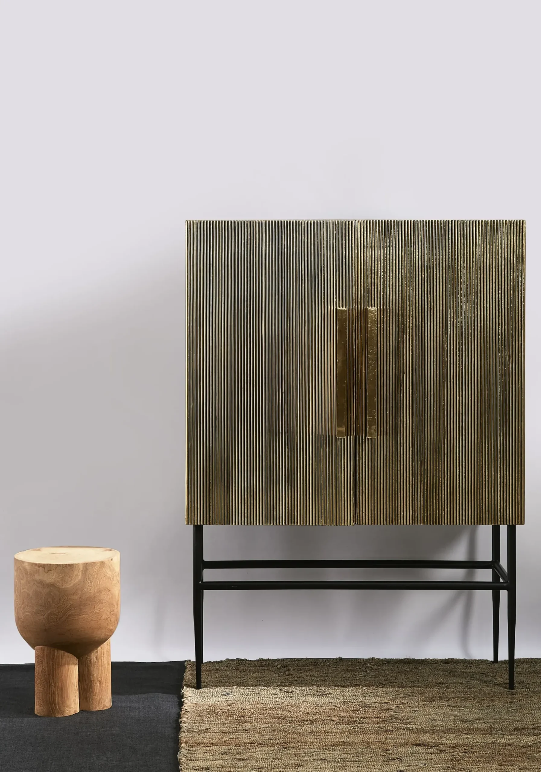 Table D'Appoint Pile/ Table D'Appoint - Bois Sculpte Main - Pols Potten