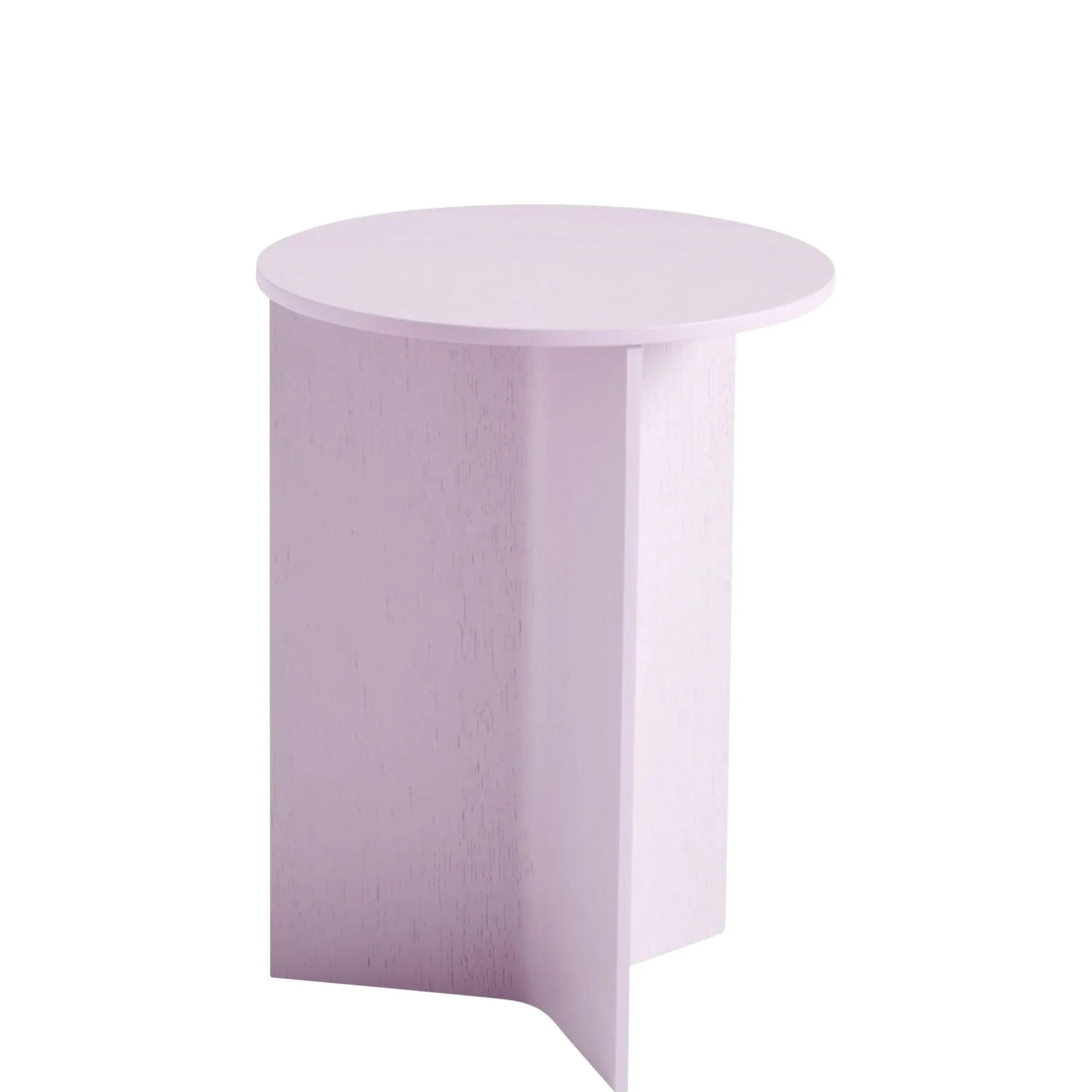 Table D'Appoint Slit Wood Bois/ Haute - O 35 X H 47 Cm / Bois - Hay