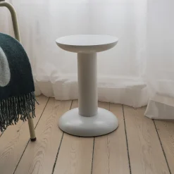Table D'Appoint Thing Metal/ Tabouret - By George Sowden / Alu Recycle - Raawii
