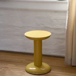 Table D'Appoint Thing Metal/ Tabouret - By George Sowden / Alu Recycle - Raawii