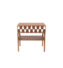 Table De Chevet Ecailles Bois Naturel / 1 Tiroir - L 60 Cm - Maison Sarah Lavoine