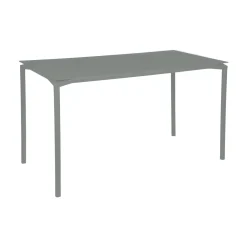Table Haute Calvi Metal Gris / 160 X 80 Cm X H 92 Cm - 6 Personnes - Fermob