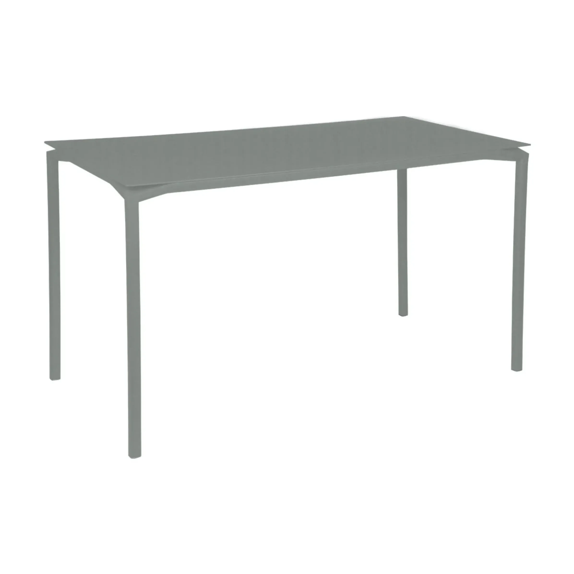 Table Haute Calvi Metal Gris / 160 X 80 Cm X H 92 Cm - 6 Personnes - Fermob