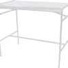 Table Haute Luxembourg Metal Blanc / 4 Personnes - 126 X 73 Cm - Aluminium - Fermob
