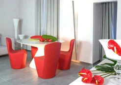 Table Lumineuse Ed Verre Plastique/ O 140 Cm - Slide