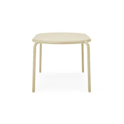 Table Ovale Toni Tavolo Metal Beige / 160 X 90 Cm - Trou Pour Parasol + Bougeoir Amovible - Fatboy