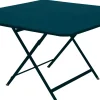 Table Pliante Caractere Metal Bleu / 128 X 128 Cm - Fermob