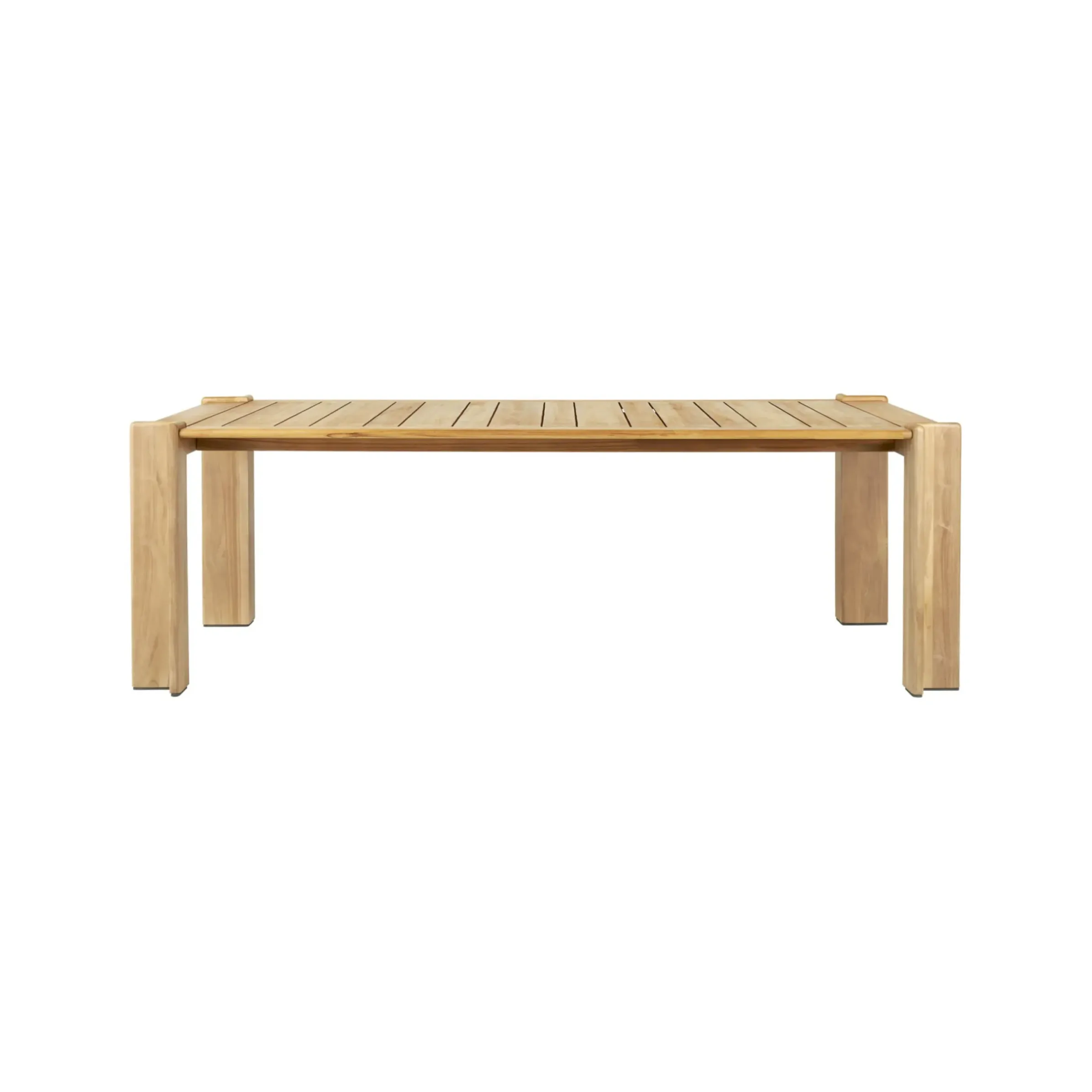 Table Rectangulaire Atmosfera Bois Naturel / 209 X 105 Cm - 6 Personnes / Teck - Gubi