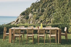 Table Rectangulaire Atmosfera Bois Naturel / 209 X 105 Cm - 6 Personnes / Teck - Gubi