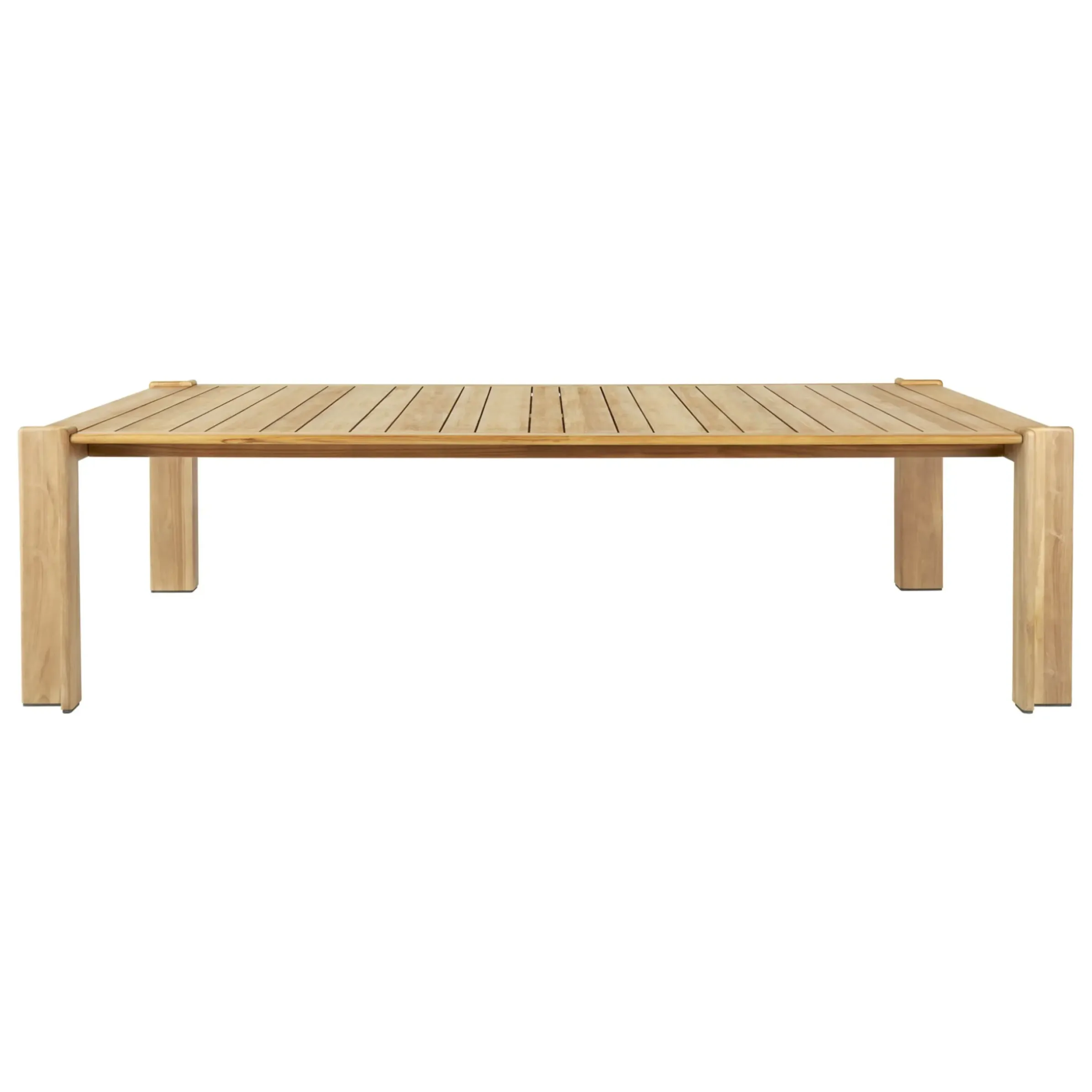 Table Rectangulaire Atmosfera Bois Naturel / 281 X 105 Cm - 8 Personnes / Teck - Gubi