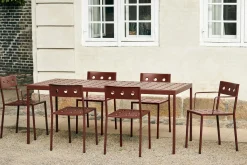 Table Rectangulaire Balcony Metal Beige / 190 X 87 Cm - Hay