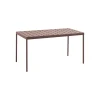 Table Rectangulaire Balcony Metal Rouge / 144 X 76 Cm - Hay