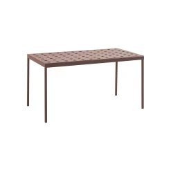 Table Rectangulaire Balcony Metal Rouge / 144 X 76 Cm - Hay
