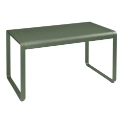 Table Rectangulaire Bellevie Metal Vert / 140 X 80 Cm - 4 Personnes - Fermob