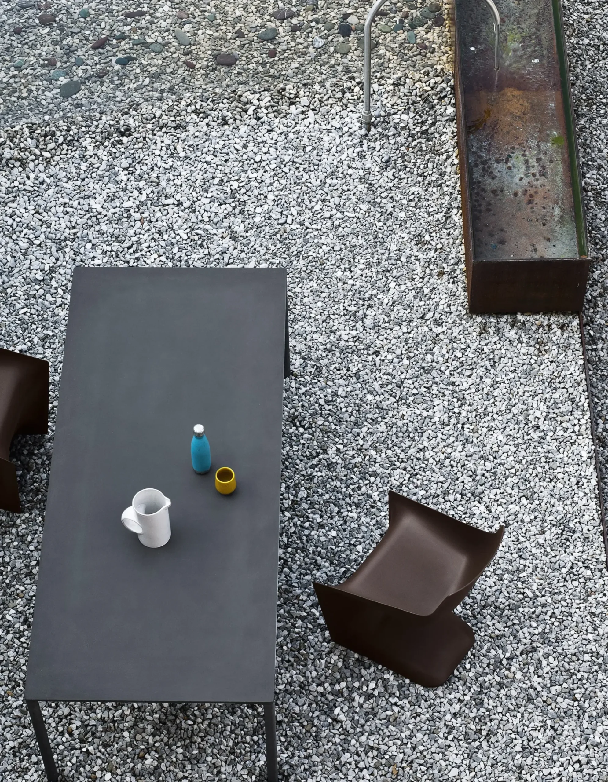 Table Rectangulaire Boiacca Pierre / 200 X 90 Cm - Beton - Kristalia