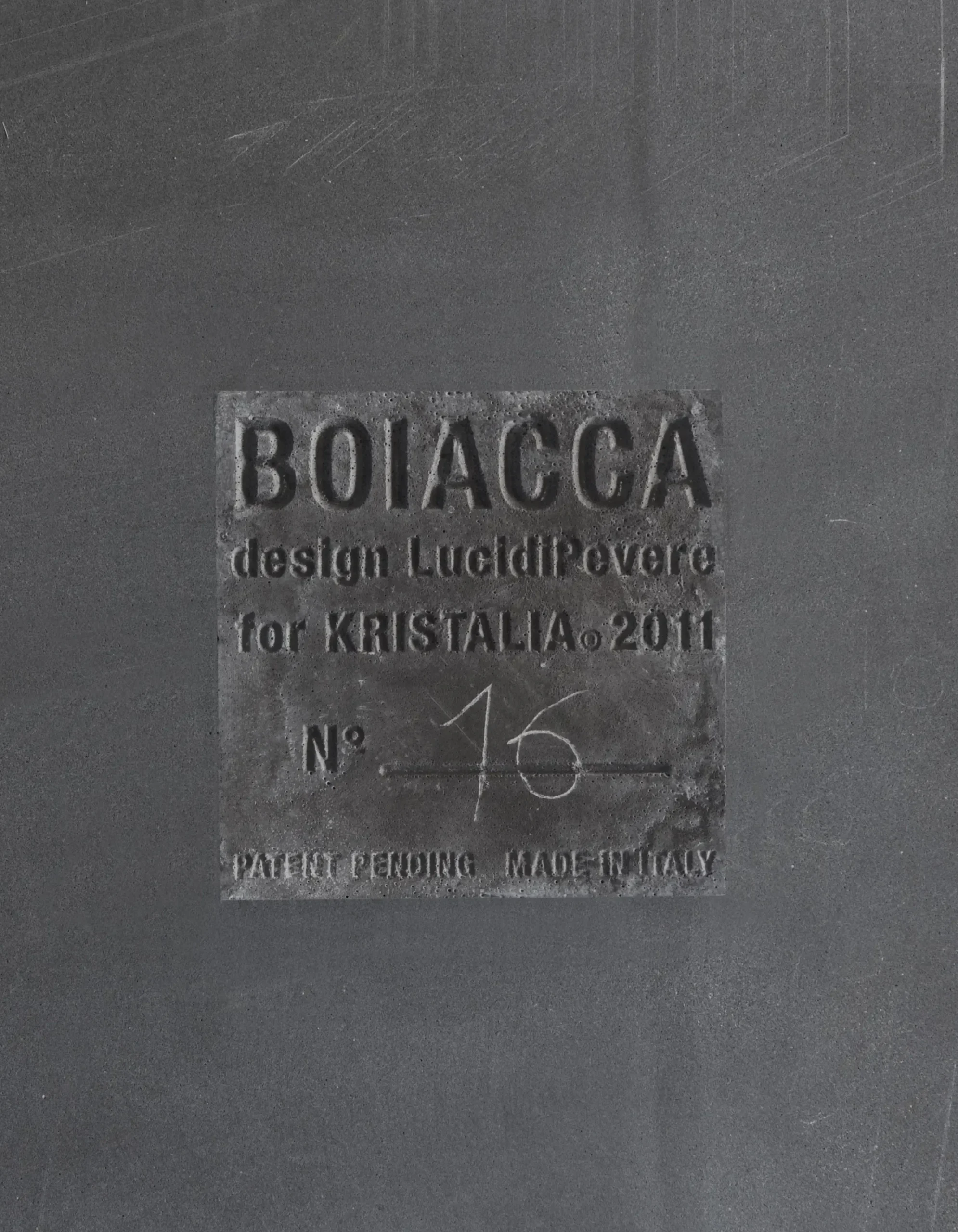 Table Rectangulaire Boiacca Pierre / 200 X 90 Cm - Beton - Kristalia